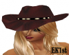 Brown Leather Hat