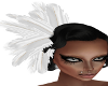 20s White Hair Feathers