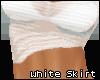 [B] White Sexy Skirt