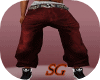 {SG} M BAGGY RED JEANS