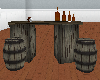 !A! Wood Barrel Bar