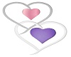 Pink/Purple Heart Sculp.
