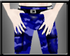 [A] Blue Camo Pants M