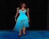 Fringes Blue Dress