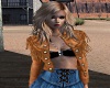 Leather Western Top -F-
