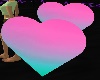 PINK TEAL HEARTS