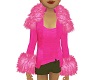 Pink Fur Sweatercoat