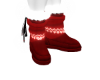 Red Xmas Fur Boots