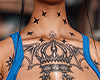 Blue Tatted Tank