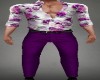 Purple Print  Pant/Shirt
