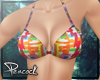 P Colorful Bikini Top