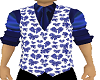 shirt & vest blue bows