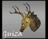 Gold Gazelle Head