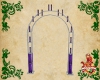 Purple/Slvr Wedding Arch