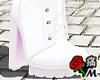 蝶 Lace Boots White