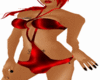 rave red plasma bikini
