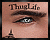 E Thug Life Skull Tattoo