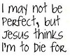 I may not be perfect