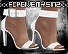 WOMENS WHITE MIA HEELS