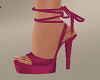 Magenta Lace Up Sandal