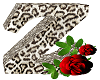 Leopard Rose Letter Z