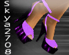 PVC PurplePlatform heels