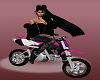 Street Rider Dirt X Bike Cool Female Avatar Black Jacket Animated hair