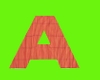 Letter A (salmon pink)