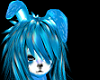 Neon Blue Hair F