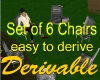 Set of 6 Chairs [DV]