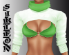 {SLG}White&Green Sweater