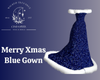 Merry Xmas  Blue Gown