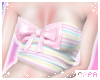 ♡ tube top | pastel
