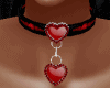 heart collar red