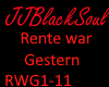 Rente war Gestern