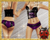DZG~PVC Shortsuit Purple