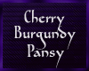  C. Burgundy Pansy