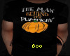 man behind the pumpkin