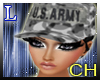 Military cap wt hair