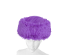 Purple fur hat