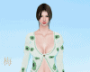 梅 green sweater F