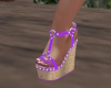 ~Purple Wedge Sandals~