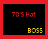 70's Hat red black