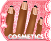 french nails black tips
