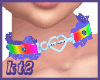 kt2 Lace Collar Rainbow