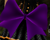 purple velvet butt bow