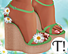 T! Easter Green Sandals