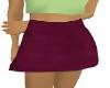 short burgundy skirt