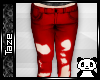 -T- Ripped Jeans Red