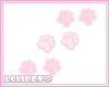 Cute Pink Paw Mats